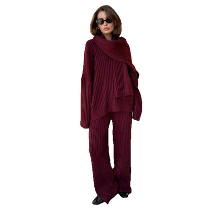 Damen Strickanzug Weites Design Elegantes Eveloria