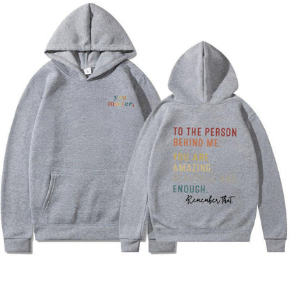 Damen Kapuzenpullover Motivierender Schriftzug Eveloria