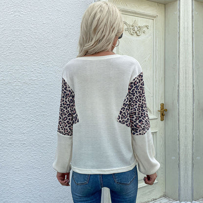 Damen Pullover Animal Print Modern Lässig Eveloria
