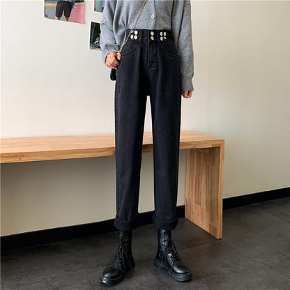 Damen Hochtaillierte Chinohose mit Taschen Eveloria