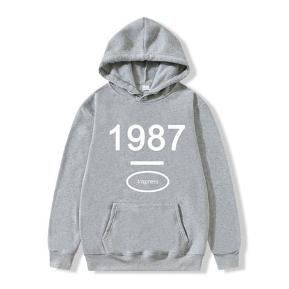 Damen Kapuzenpullover Kängurutasche Baumwolle Beige