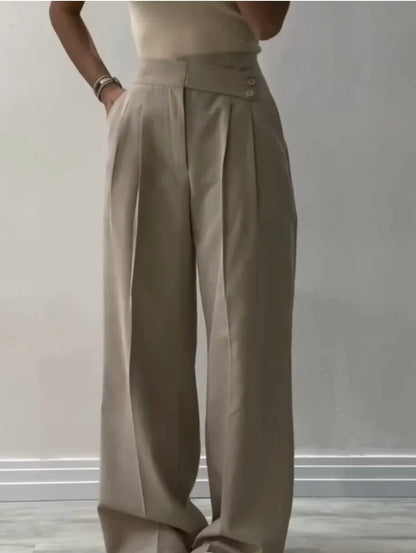 Damen Bügelfaltenhose Eveloria Weit