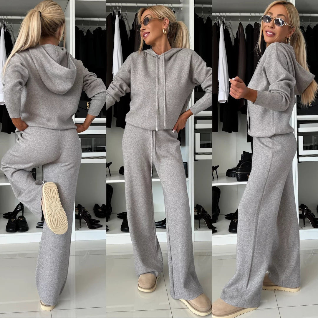 Damen Sweatshirt-Hose-Set Lässig Modern
