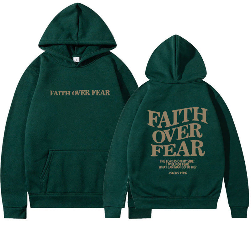 Damen Hoodie Bequem Inspirierender Schriftzug Grau Eveloria