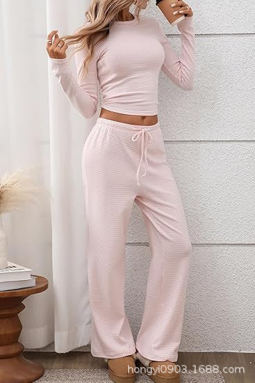 Damen Longsleeve Freizeit-Set Weites Design Eveloria