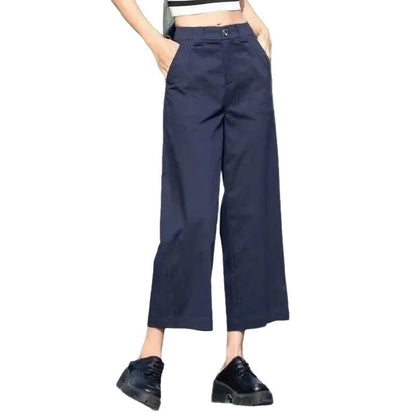 Damen Weite Hose Hochbund Eveloria