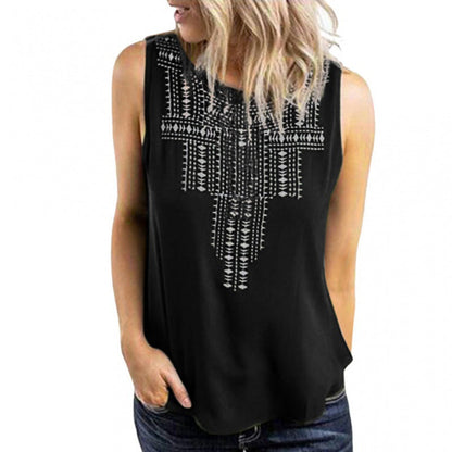 Damen Tanktop Dekoratives Stickdesign Eveloria