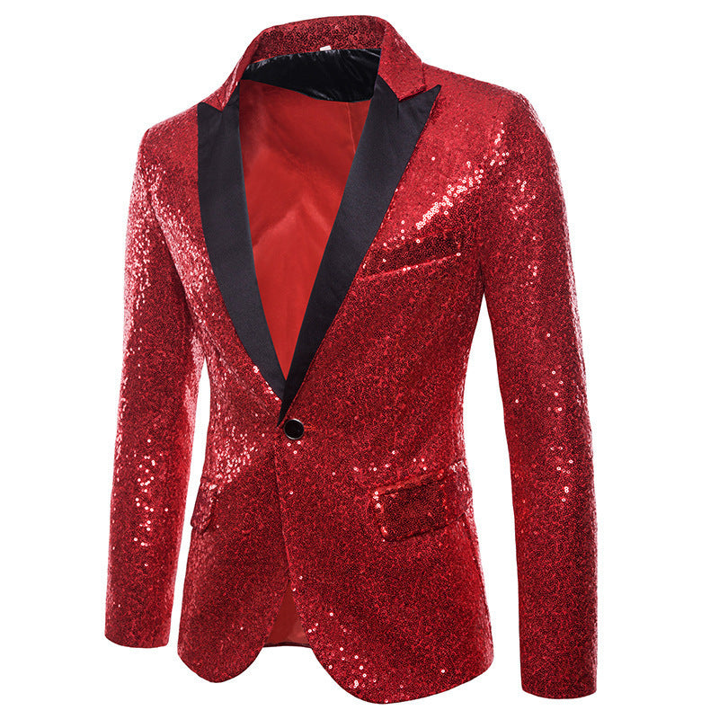 Herren Blazer mit Pailletten Formal Eveloria