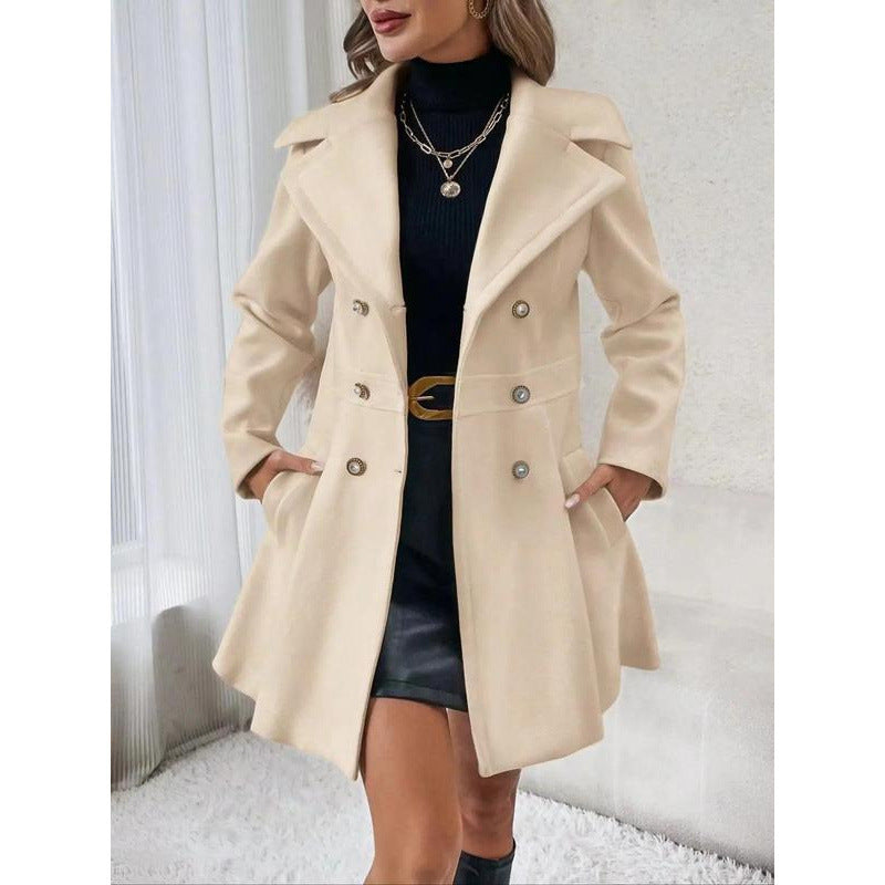 Damen Trenchcoat Tailliert Eveloria