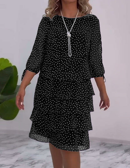 Damen Hemdblusenkleid Volant-Design Eveloria