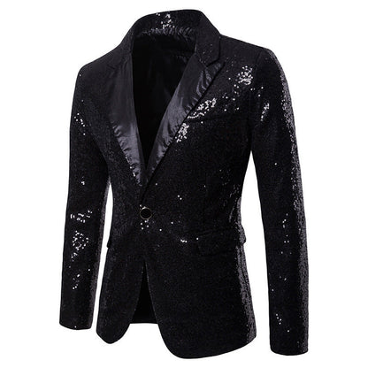Herren Blazer mit Pailletten Formal Eveloria