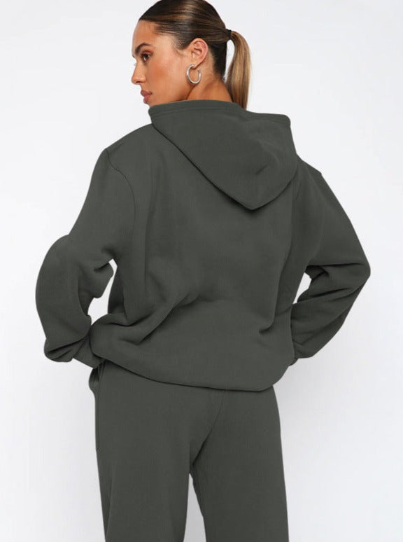 Damen Oversized Hoodie Jogger Set