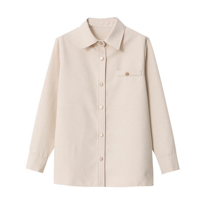 Damen Übergangsjacke Modern Lässig Beige Eveloria