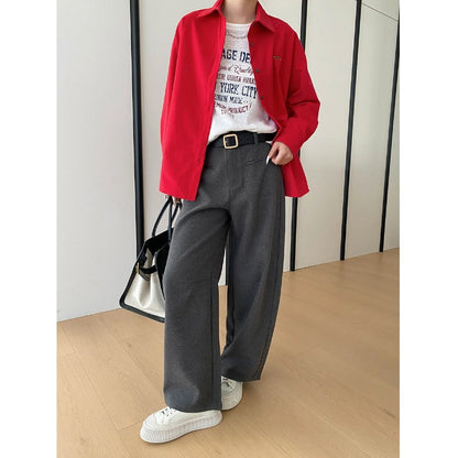 Damen Überhemdjacke Lässig Mit Taschen Beige Eveloria
