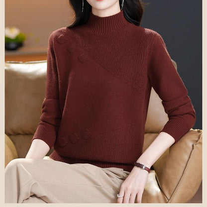 Damen Strickpullover Feinripp Eveloria