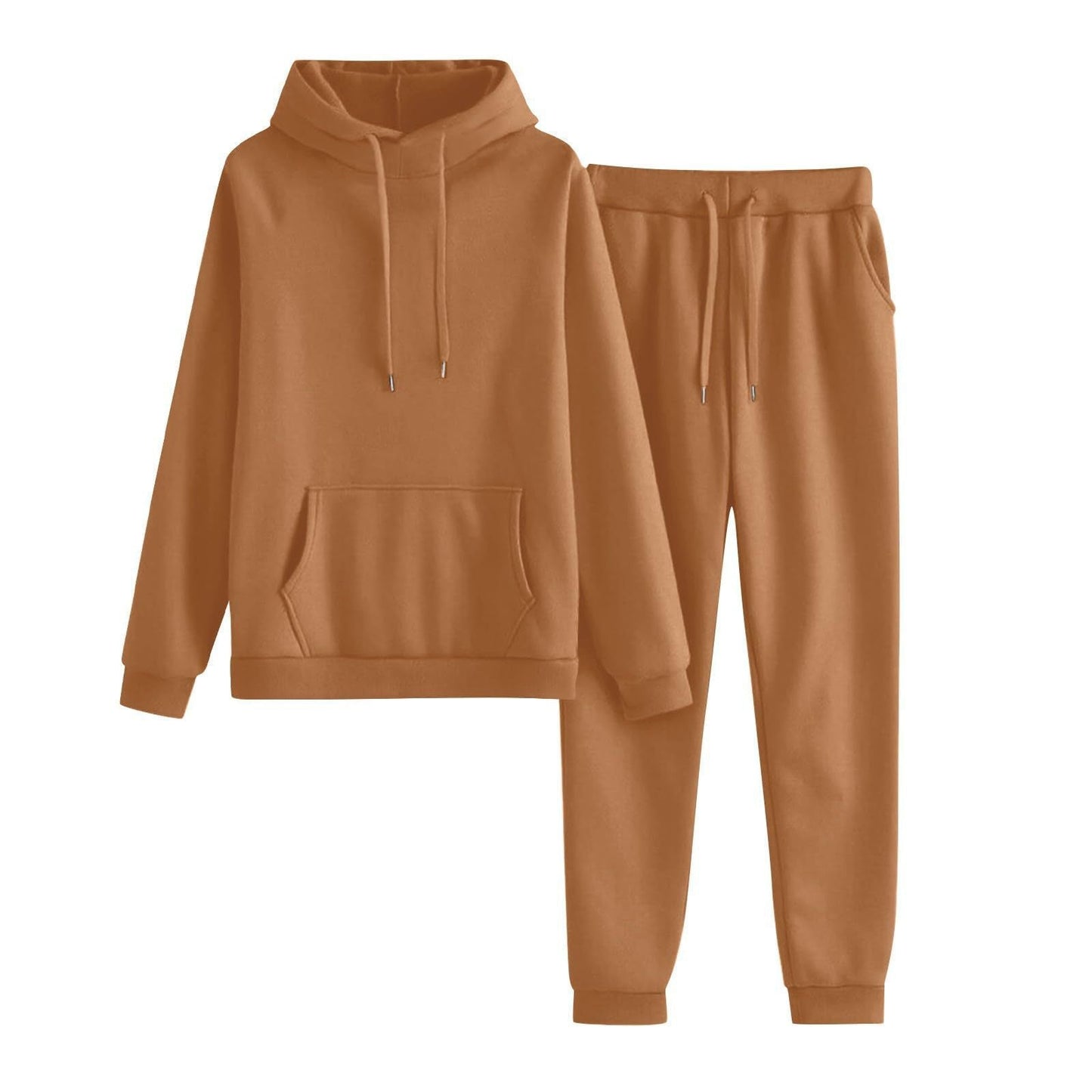 Damen Hoodie Jogginghose Set Lässig Mit Taschen Eveloria