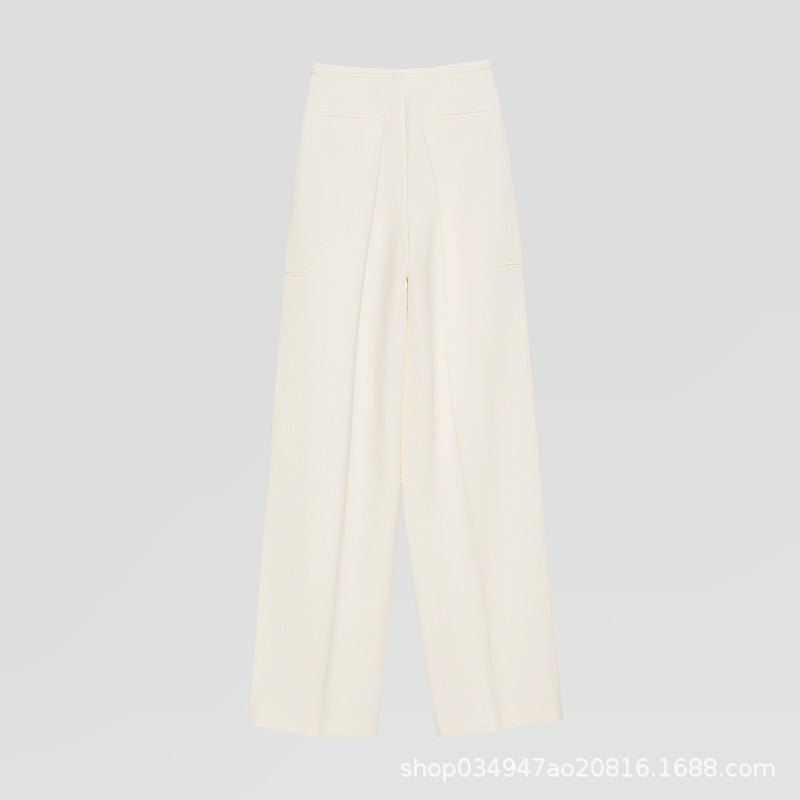 Damen Weite Hose mit Falten