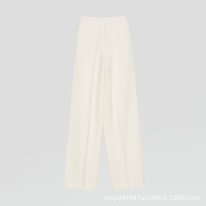 Damen Weite Hose mit Falten