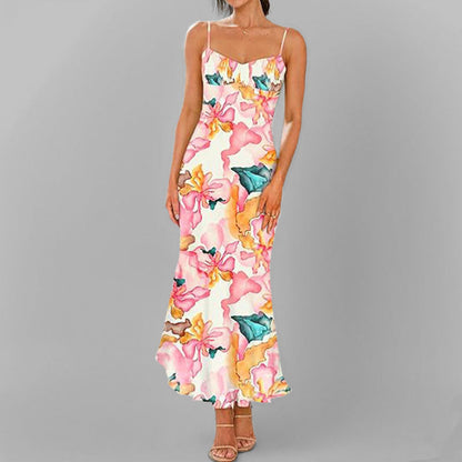Damen Maxikleid mit Trägern Farbverlauf - Eveloria