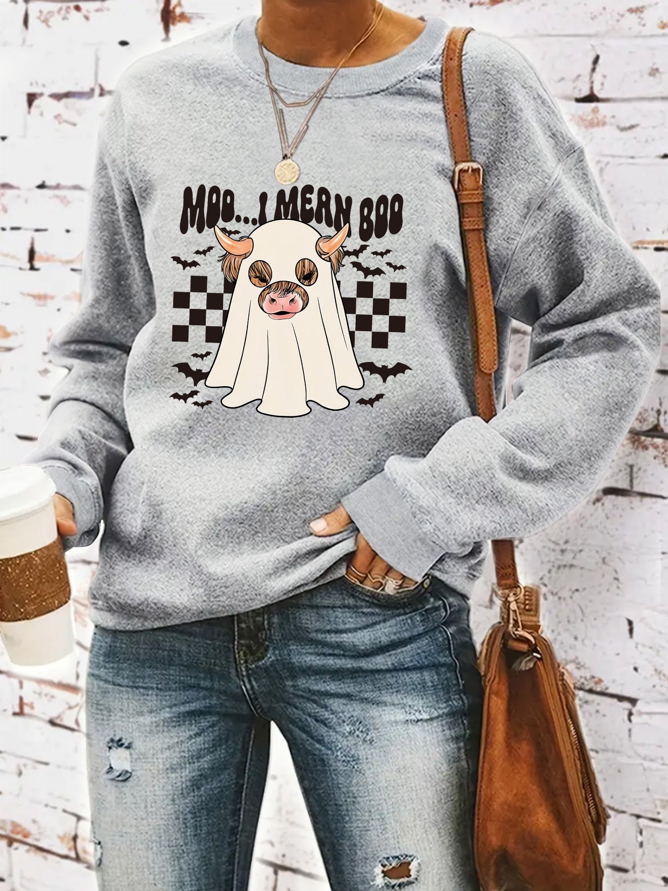 Damen Sweatshirt Halloween-Design Eveloria