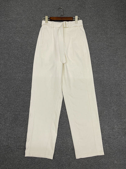Damen High-Waist-Hose mit Gürtel Eveloria