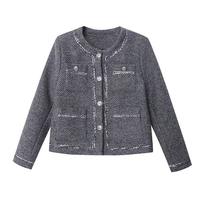 Damen Kurzjacke Eveloria Strukturiert