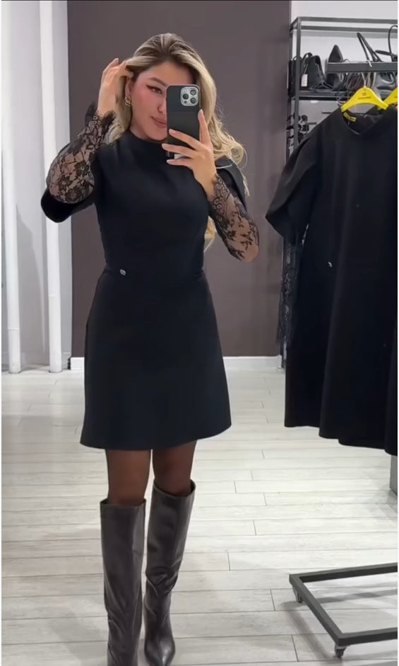 Damen Kleid Spitze Figurbetont Eveloria