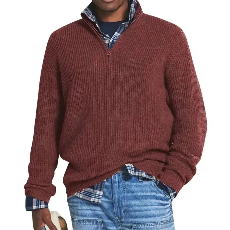 Eveloria Herren Zip Pullover Stilvoll