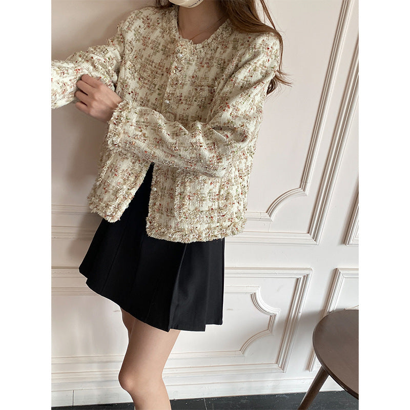 Eveloria Damen Boucle-Jacke Elegantes Strukturdesign