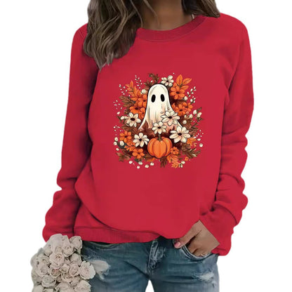 Damen Sweatshirt Herbstmotiv Gruselig Eveloria