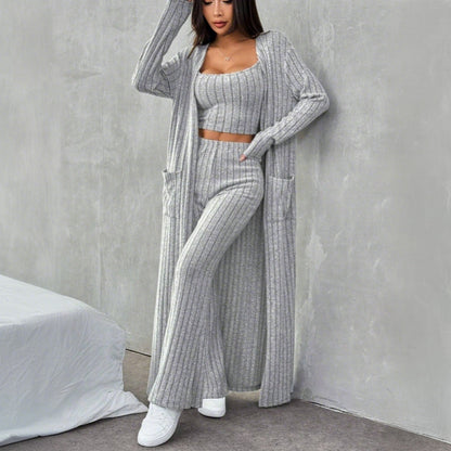 Damen Strickpullover Langärmelig Elegant Wickeldesign