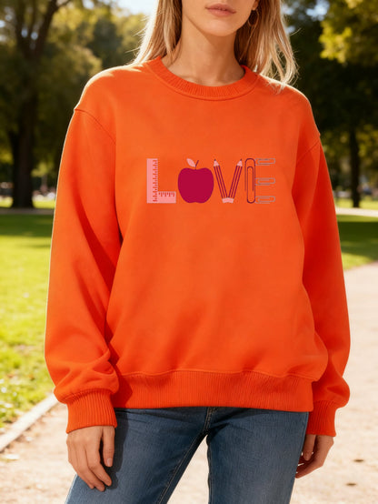 Damen Sweatshirt Love-Motiv Eveloria