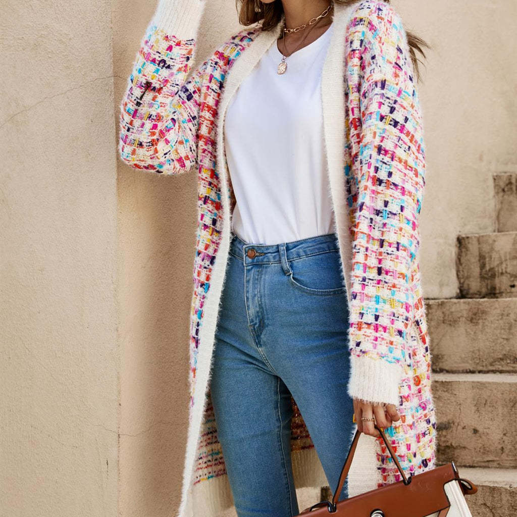 Damen Strickcardigan Modernes Kunstdesign Eveloria - Eveloria