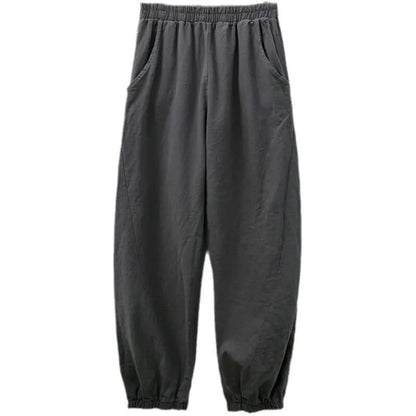 Damen Bequeme Luftpants Elastischer Bund Eveloria