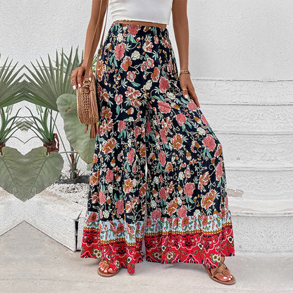 Damen Maxirock Floralmuster Ausgestellter Schnitt Eveloria - Eveloria