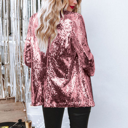 Damen Glitzer Blazer Eveloria wird zu: Eveloria Damen Glitzerjacke