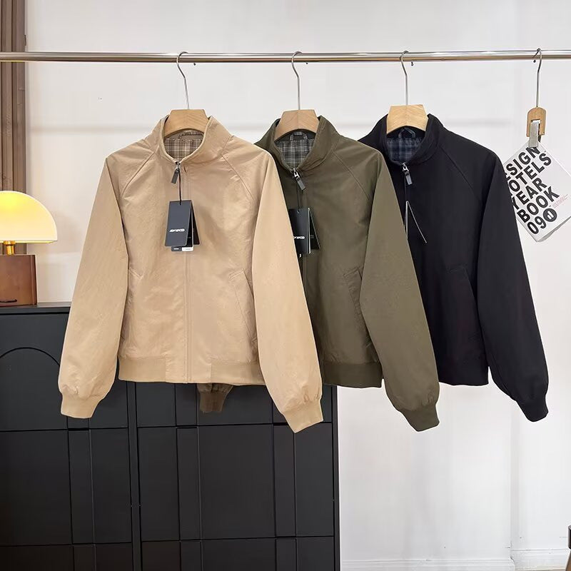 Damen Übergangsjacke Hochkragen Praktische Taschen Eveloria
