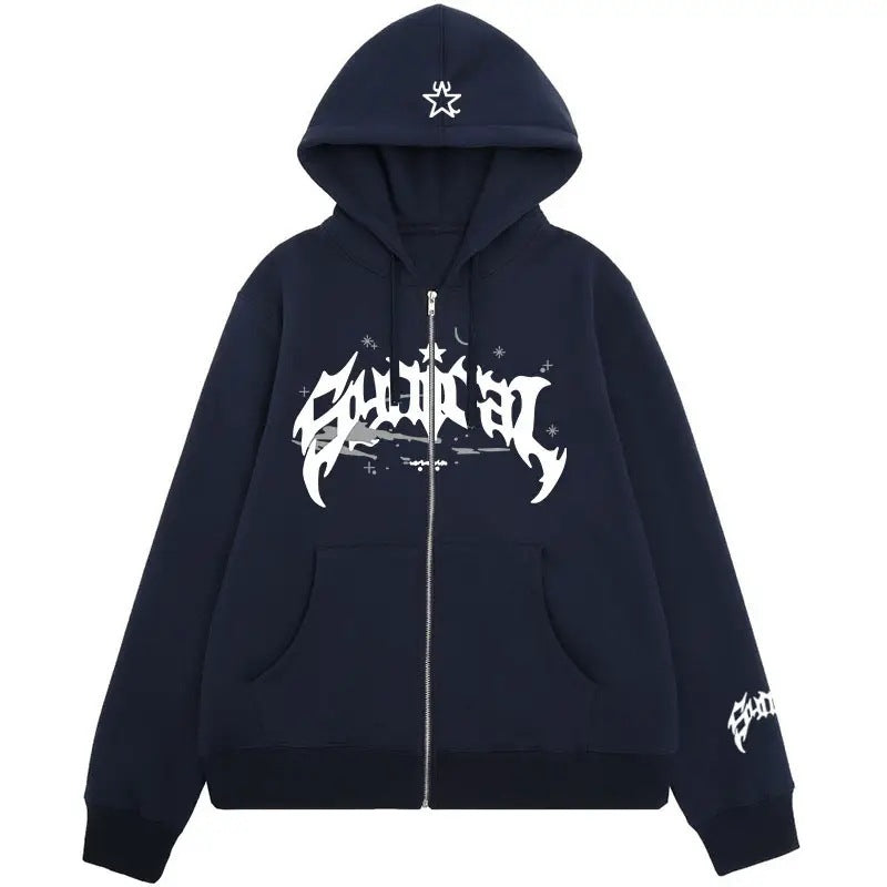 Damen Kapuzensweater mit Grafik und Taschen