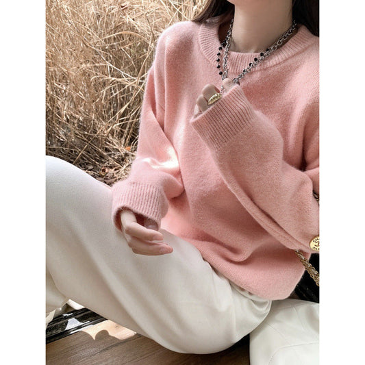 Damen Strickpullover Oversized Bequem Eveloria - Eveloria