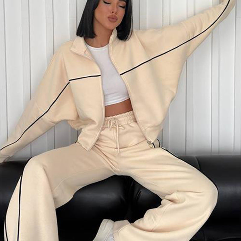 Damen Sportliches Zweiteiler-Set Sweatshirt und Hose Eveloria - Eveloria