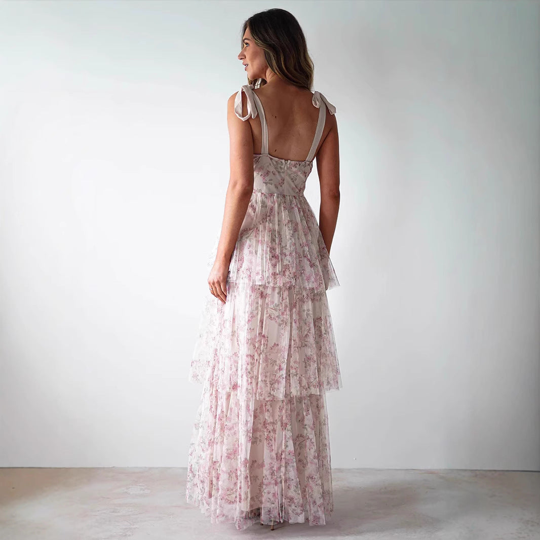 Damen Langärmliges Spitzenkleid Tierprint Eveloria