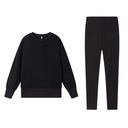 Damen Sportset Sweatshirt und Leggings locker und enganliegend