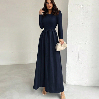 Damen Maxikleid Slim Fit Langärmlig Eveloria