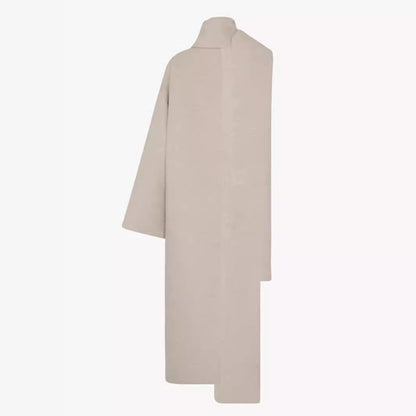 Damen Wool-Poncho mit Schal Eveloria Elegantes Design
