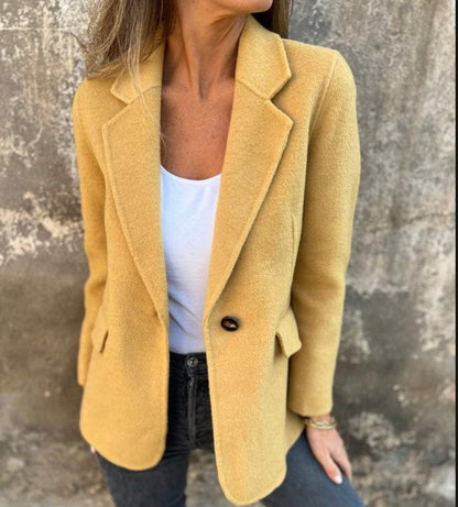 Damen Blazerjacke Weiches Fleece Eveloria