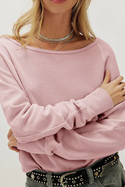 Damen Off-Shoulder Sweatshirt Eveloria Lässig