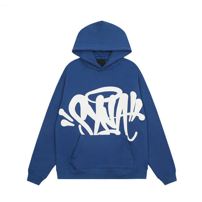 Damen Kapuzenpullover Graffiti-Design Kängurutaschen Eveloria