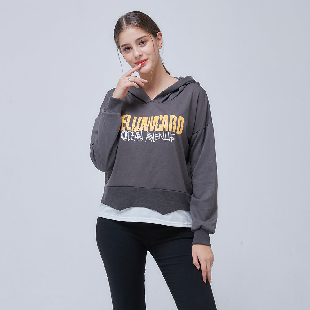 Damen Cropped Hoodie mit Grafik Eveloria - Eveloria