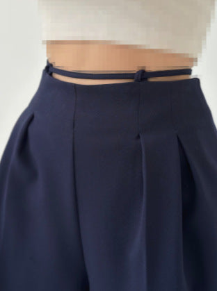 Damen High-Waist Chinohose mit Bindeband Eveloria