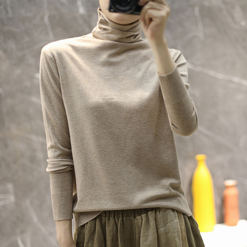 Damen Rollkragenpullover Hochwertig Eveloria - Eveloria